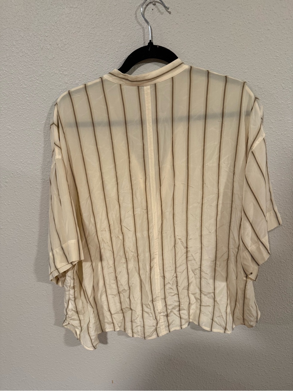 VINCE SILK POPOVER BLOUSE LARGE - Picture 5 of 5